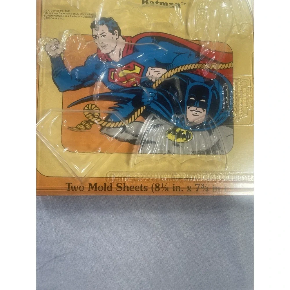 Vintage Wilton Candy Molds DC Superman Batman Super Heroes Original 1980 Comics